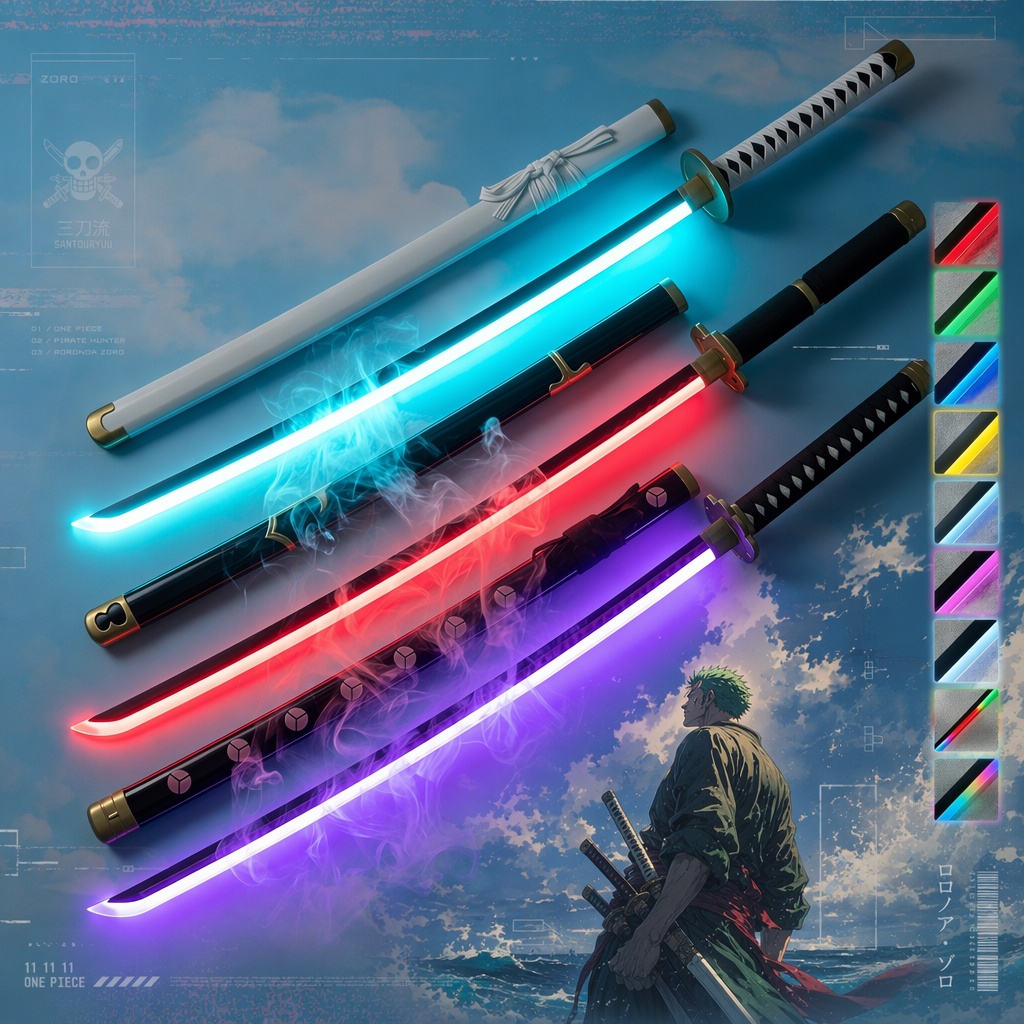 Cosplay Prop Katana - Katana Roronoa Zoro de 40 pouces,