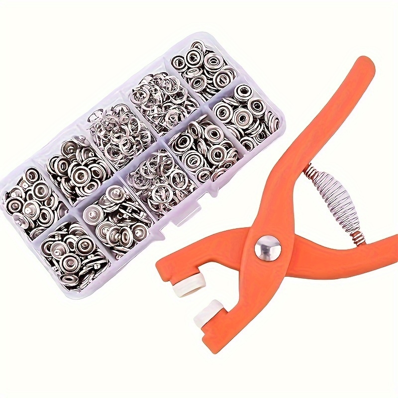 Snap Fastener Set - 50 pinces manuelles pour boutons-pression, idéales