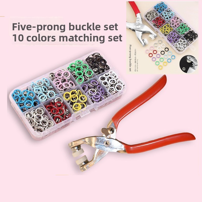 Snap Fastener Set - 100 Kits de pinces à boutons-pression