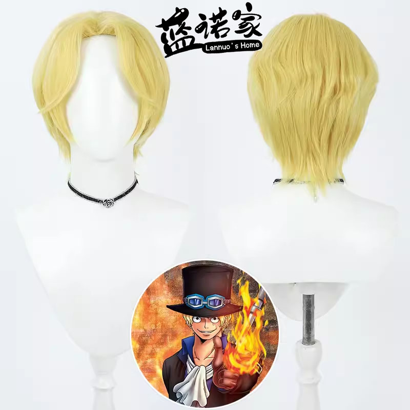 Cosplay Flame Prop - Perruque de Cosplay synthétique Sabo l'empereur