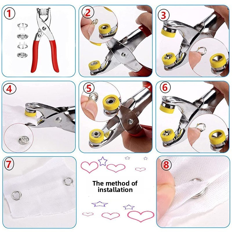 100 Kits de pinces à boutons-p - Snap Fastener Set avis et prix