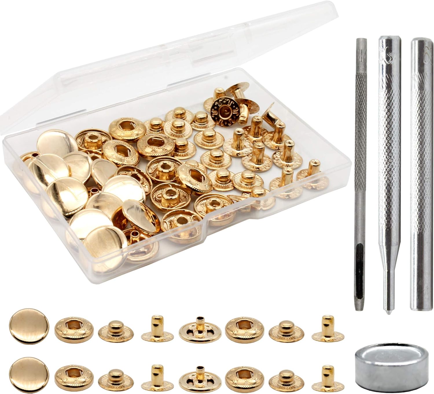 12 Kits de boutons-pression en - Snap Fastener Set avis et prix