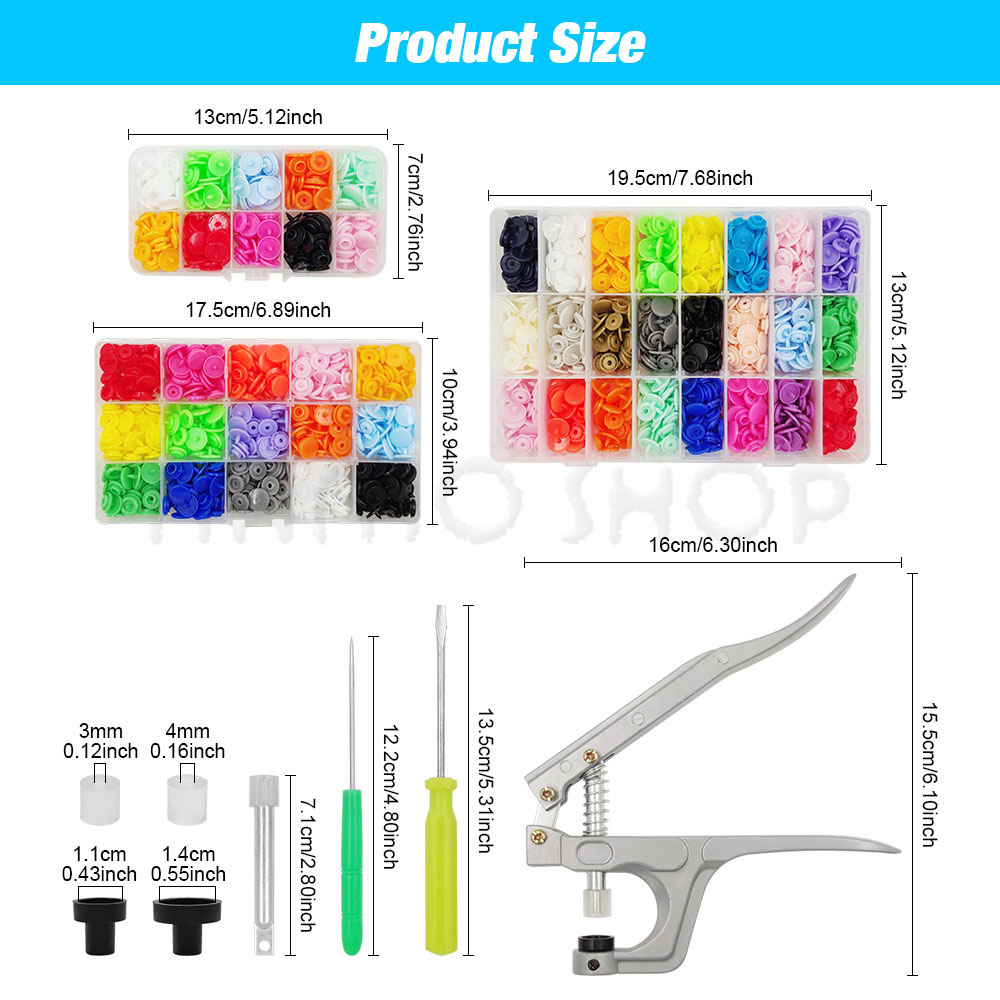 Kit de pinces de fixation à bo - Snap Fastener Set avis et prix